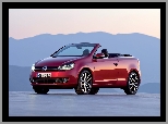 Cabrio, Czerwony, Volkswagen Golf