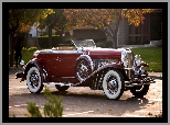 1929, Zabytkowy, Duesenberg Disappearing Top Torpedo Convertible Coupe